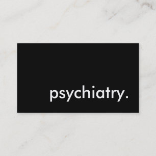Carte De Visite psychiatrie.