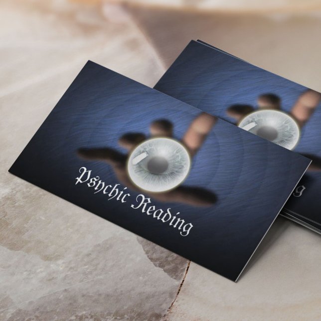 Carte De Visite Psychic Lecture Consultant Dark Crystal Ball (Créateur téléchargé)