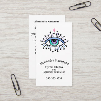 Carte De Visite Psychique Intuitive Conseiller Spirituel Troisième