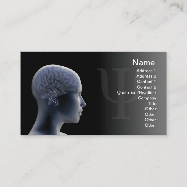 Carte De Visite Psychologie (Devant)