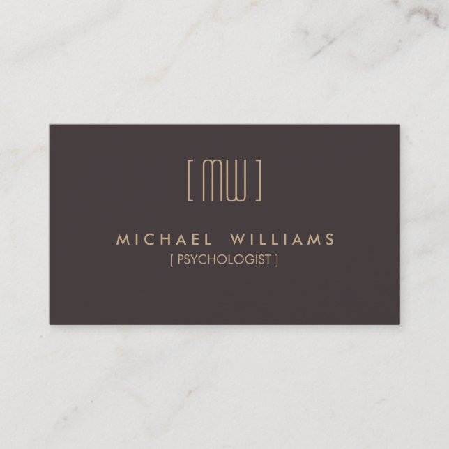 CARTE DE VISITE PSYCHOLOGIST (Devant)