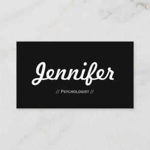 Carte De Visite Psychologue - Concise simple minimale