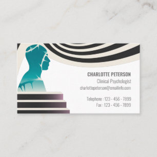 Carte De Visite Psychologue et conseiller moderne