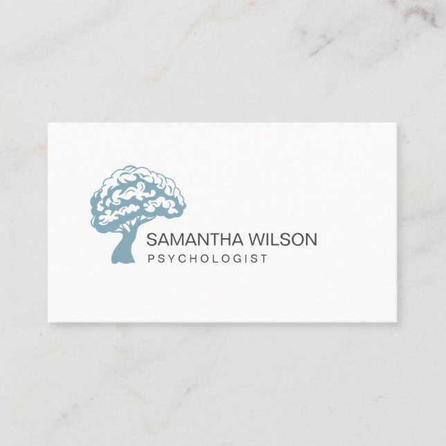 Carte De Visite Psychologue Thérapeutique de l'Arbre Cerveau Psych (Devant)