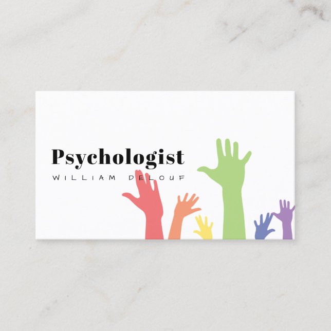 Carte De Visite Psychologue Thérapiste Métal Santé (Devant)