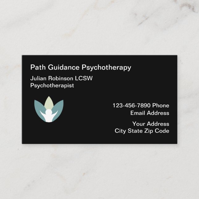 Carte De Visite Psychothérapeute Conseiller en santé mentale (Devant)