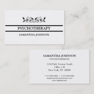 Carte De Visite Psychothérapeute Eucalyptus Européen