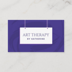 Carte De Visite Psychothérapie Art Thérapie Simple Minimaliste Vio