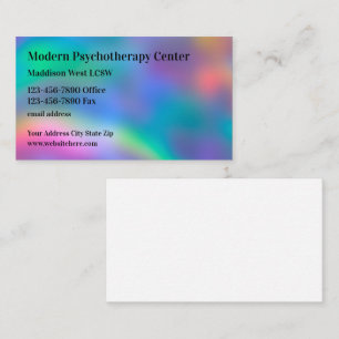 Carte De Visite Psychothérapie moderne Conseiller en santé mentale