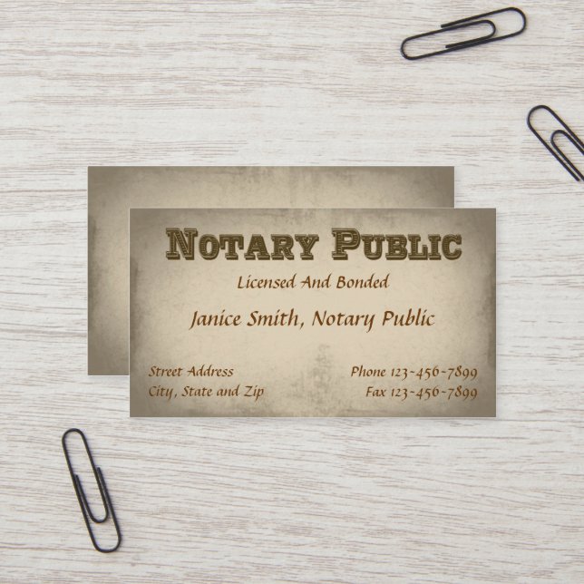 Carte de visite public (Devant/Arrière en situation)