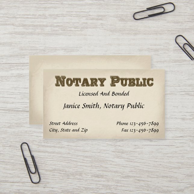 Carte de visite public (Devant/Arrière en situation)