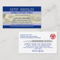 Carte de visite public de notaire mobile