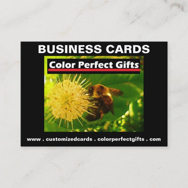 Carte De Visite Publicité Color Perfect Cadeaux (Devant)