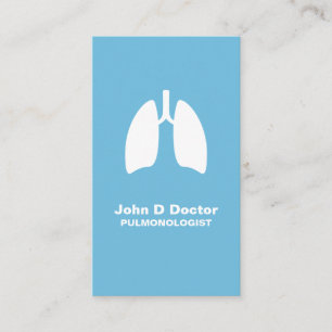 carte de visite pulmonaire pulmonaire