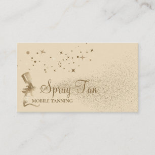 Carte De Visite Pulvérisateur de bronzage aérographe beige