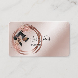 Carte De Visite Pulvérisateur Tan Gun, Rose mobile Gold Spray Tann