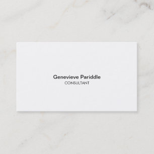 Carte De Visite PurePro No7B raffinent le professionnel simple B&W