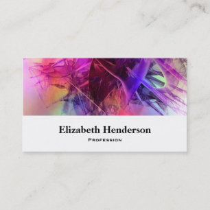 Carte De Visite Purple et rose Conception Abstraite et fractale mo