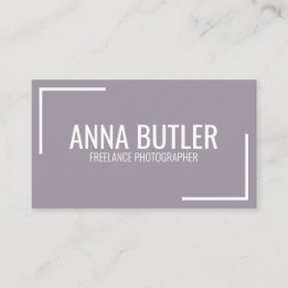 Carte De Visite Purple Moderne Simple Minimaliste Professionnel Pl