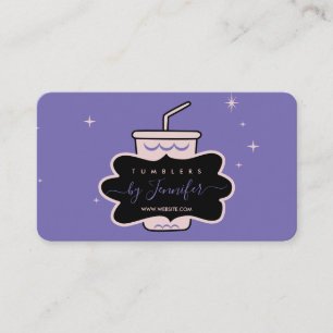 Carte De Visite Purple Pink banquette fait maison