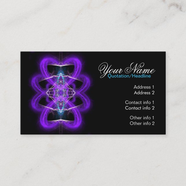 Carte de visite Purplia Hearts (Devant)