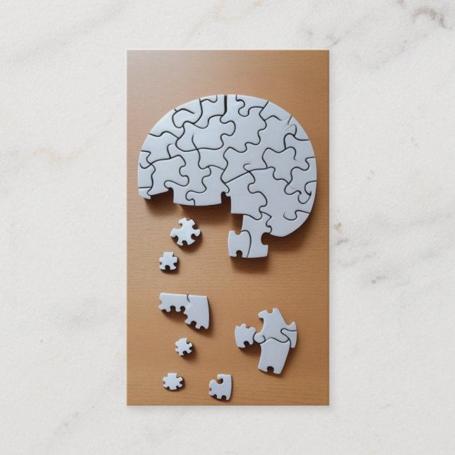 Carte De Visite Puzzle du cerveau (Devant)