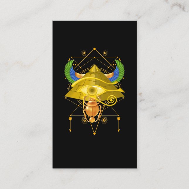 Carte De Visite Pyramides Égypte ancienne Pharoah Horus Oeil (Devant)