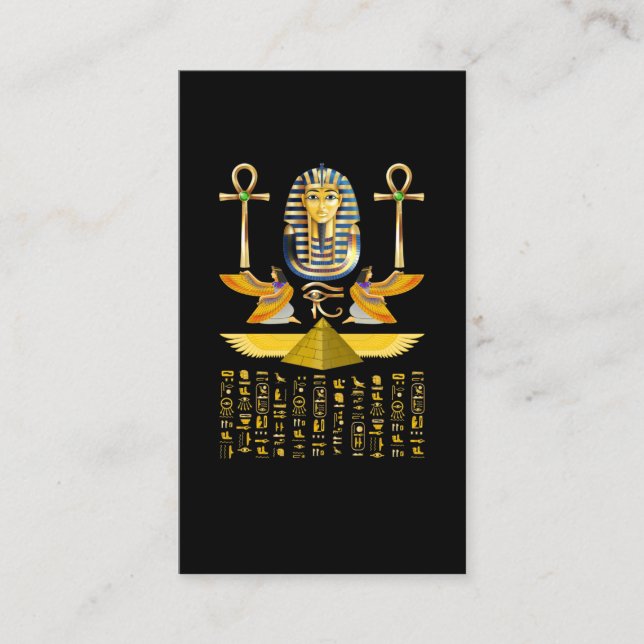 Carte De Visite Pyramides égyptiennes Roi Tut Pharaoh Tutankhamun (Devant)