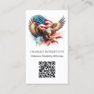 Carte De Visite *~* QR AP16 Drapeau américain PHOTO Aigle chauve