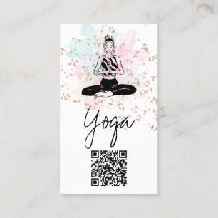 Carte De Visite *~* QR AP33 Rainbow Spiritual Chakra Yoga