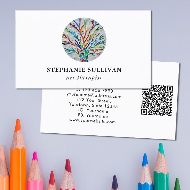 Carte De Visite QR Code Art Therapist (Créateur téléchargé)