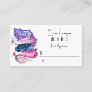 Carte De Visite QR Code Beauty Swatch Maquillage Artiste Rendez-vo