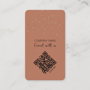 Carte De Visite QR Code Boho Se Connecter Avec Nous
