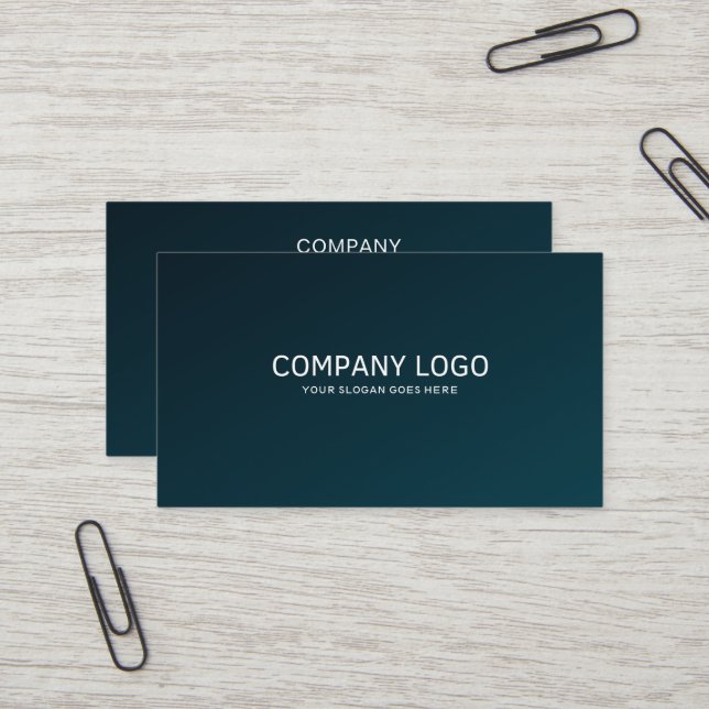 Carte De Visite QR Code Business Logo Professionnel (Devant/Arrière en situation)