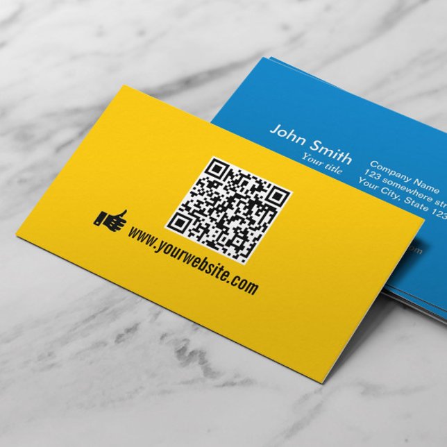 Carte De Visite QR Code minimaliste promotionnel (Créateur téléchargé)