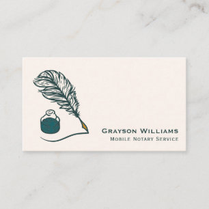 Carte De Visite QR Code Mobile Notary Business Card