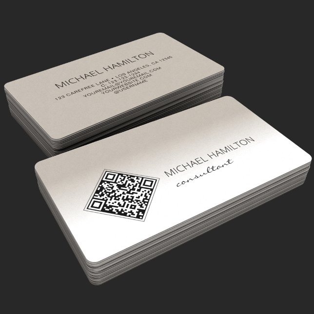 Carte De Visite QR Code moderne (Créateur téléchargé)