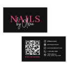 QR Code Nail Spécialiste Artiste Typographie moder