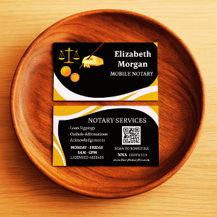 Carte de visite QR Code personnalisée pour notaire