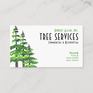 Carte De Visite QR Code Professional Tree Services