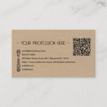 QR Code Simple Moderne Minimal Instagram Brown