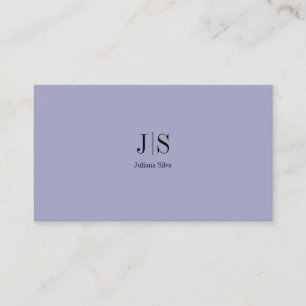 Carte De Visite QR Code Simple Moderne Minimale Purple Instagram