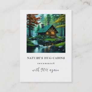 Carte De Visite *~* QR Magical Stream Rustic Cottage AP49 Cabine