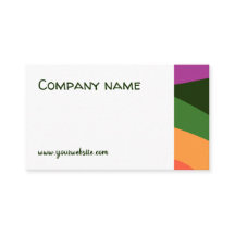Carte de visite QR orange jaune Abstrait