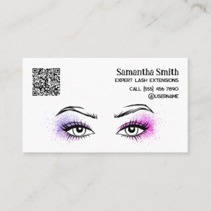 Carte de visite QR personnalisé de l'extension Las