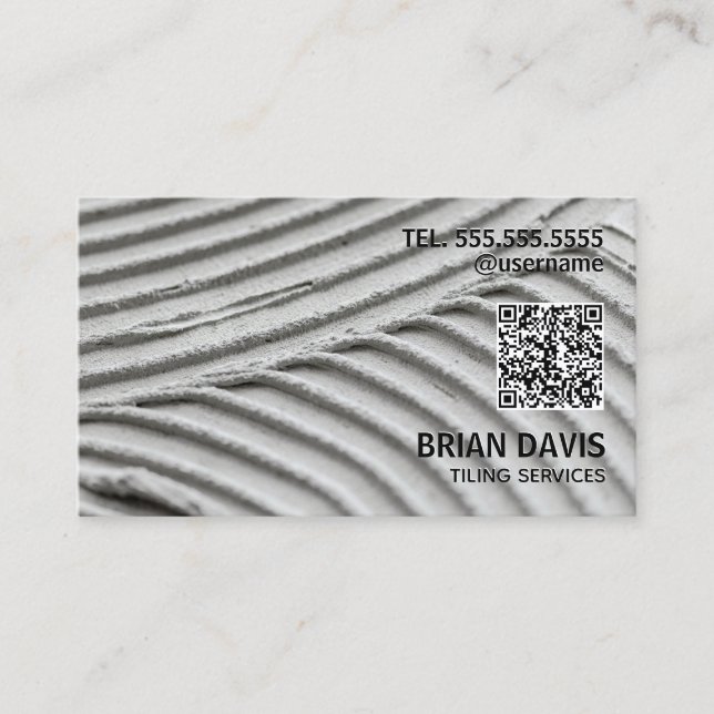 Carte De Visite QR personnalisé des services de profilage (Devant)
