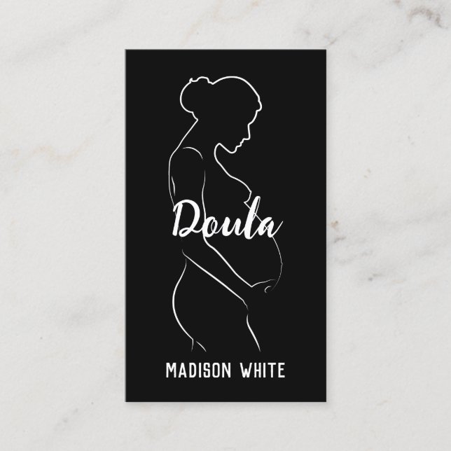 Carte de visite QR personnalisé Doula Midwoman (Devant)
