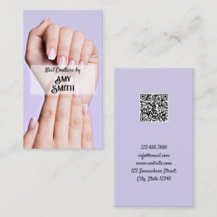 Carte de visite QR personnalisé Nail Tech