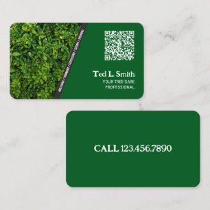 Carte de visite QR personnalisé pour l'entretien d