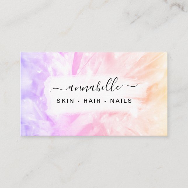 Carte De Visite *~* QR Prism AP26 OPAL Crystal Rainbow Ethereal (Devant)